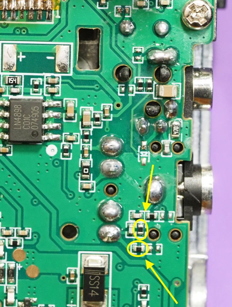 Remove these resistors